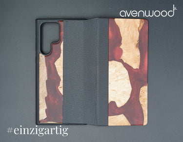 Samsung Galaxy S22 Ultra PORTO COLLECTION FLIPCASE 9635 Rot